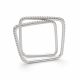 Stylish ring with diamonds
