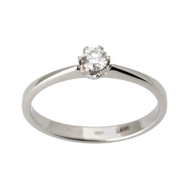 Каблучка з 1 діамантом