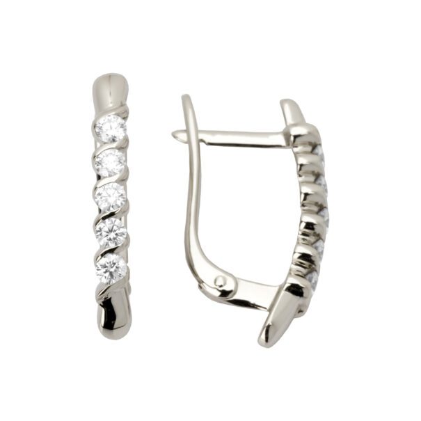 Сережки з декількома діамантами