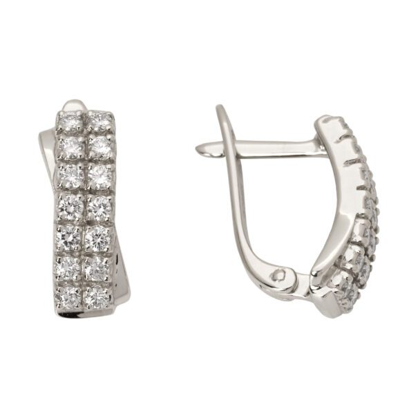 Сережки з декількома діамантами