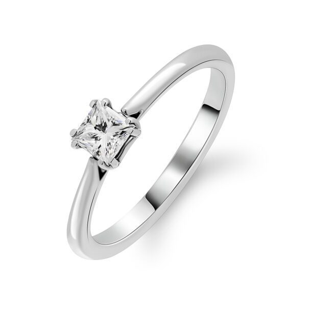 Каблучка з 1 діамантом