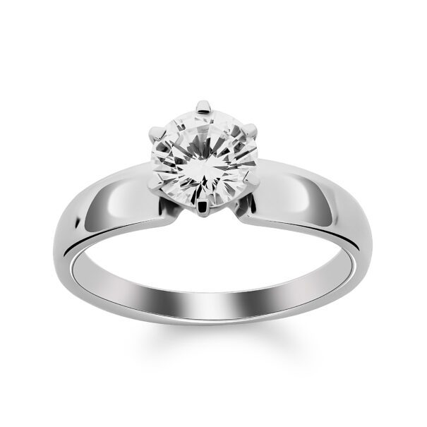 Каблучка з 1 діамантом