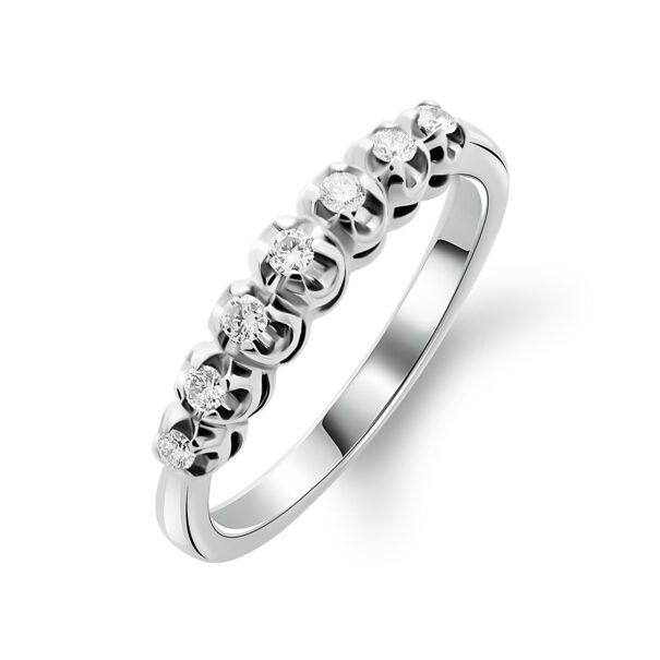 Каблучка з декількома діамантами