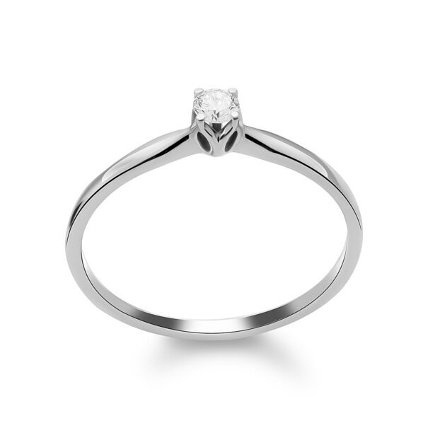Каблучка з 1 діамантом