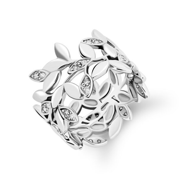 Каблучка з декількома діамантами