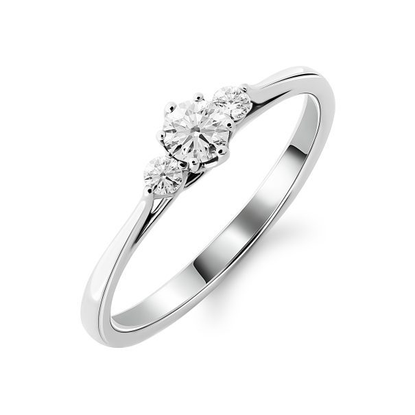 Каблучка з декількома діамантами