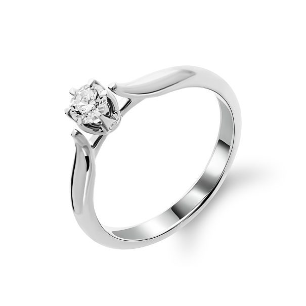 Каблучка з 1 діамантом