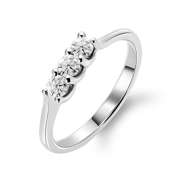 Каблучка з декількома діамантами