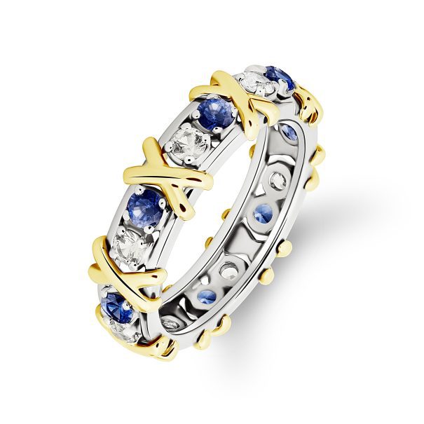 каблучка комбіноване золото