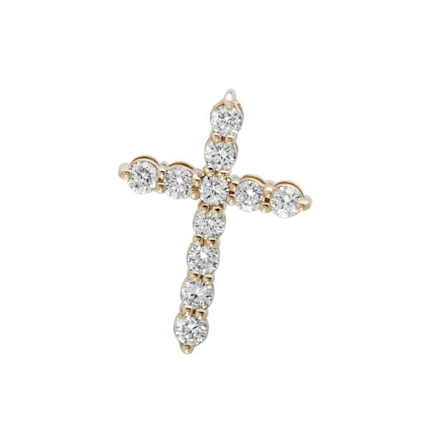 Хрестик з декількома діамантами