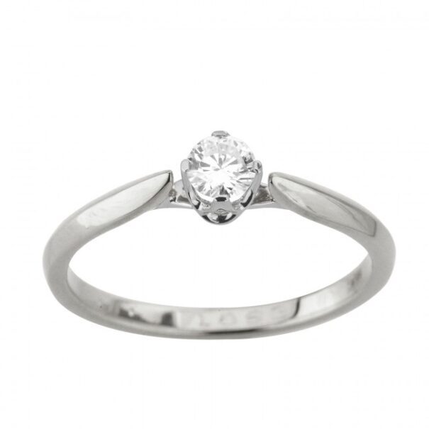 Каблучка з 1 діамантом