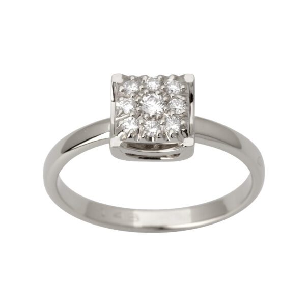 Каблучка з декількома діамантами