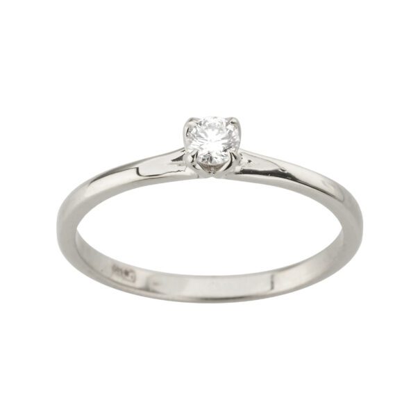 Каблучка з 1 діамантом