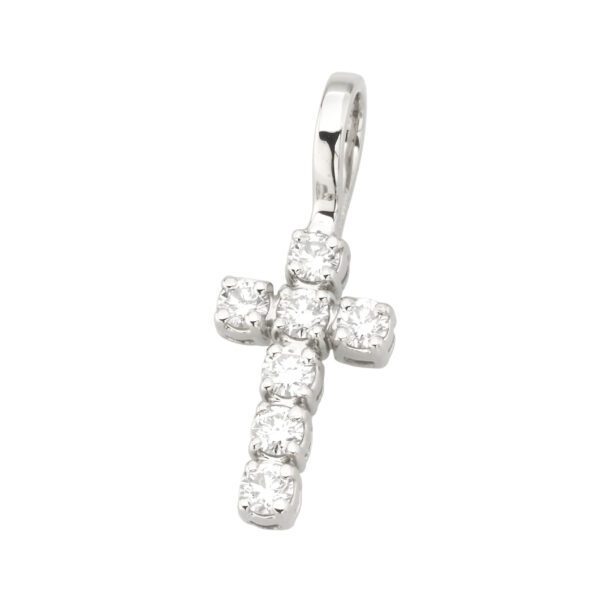 Хрестик з декількома діамантами