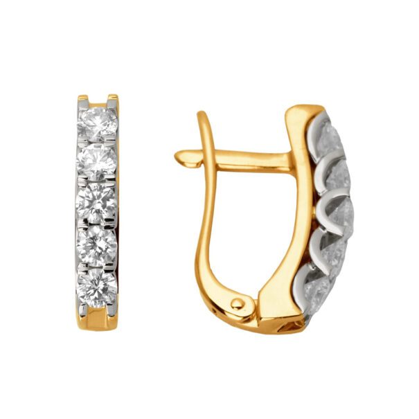 Сережки з декількома діамантами