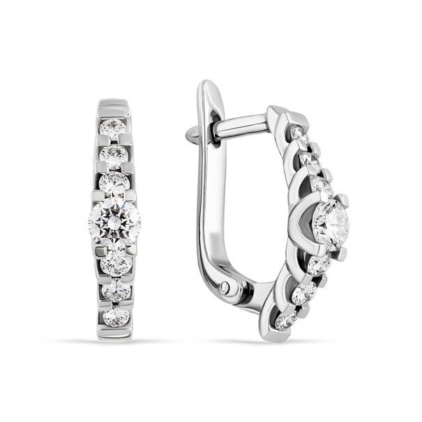 Сережки з декількома діамантами