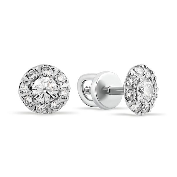 Сережки з декількома діамантами