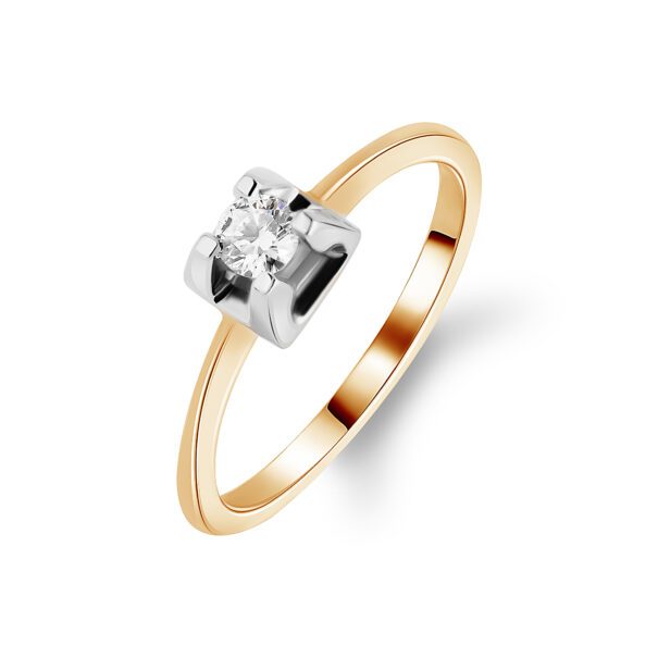 Каблучка з 1 діамантом