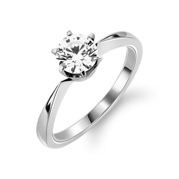 Каблучка з діамантом