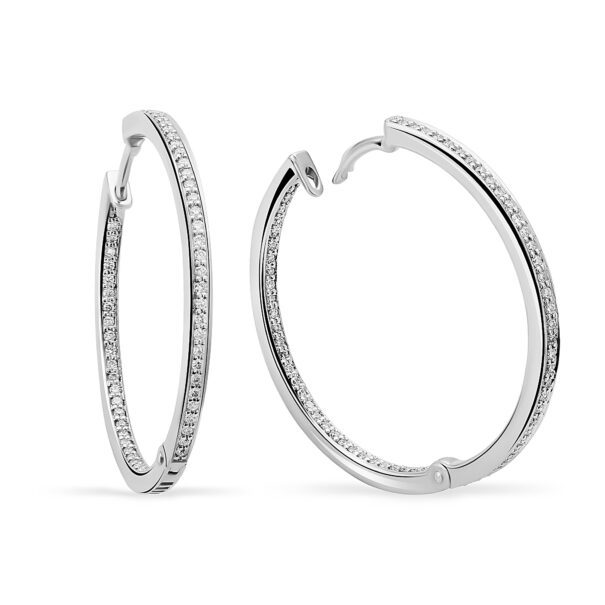 Сережки з декількома діамантами