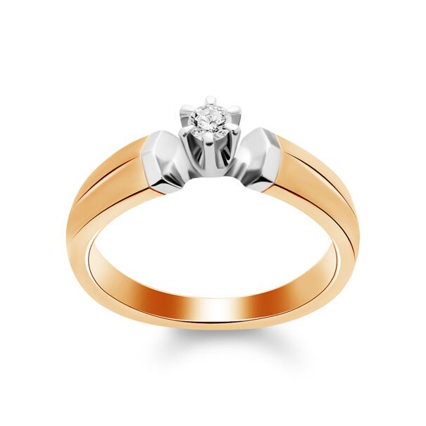 Каблучка з 1 діамантом