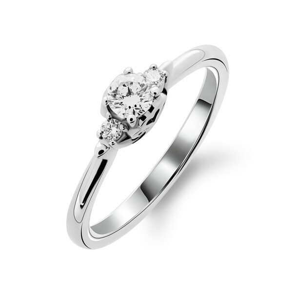 Каблучка з декількома діамантами