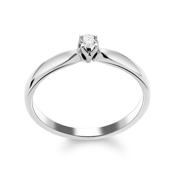 Каблучка з 1 діамантом