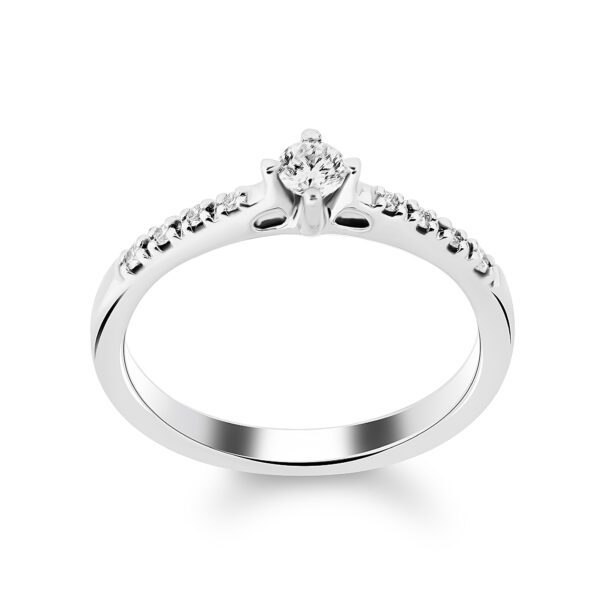 Каблучка з декількома діамантами