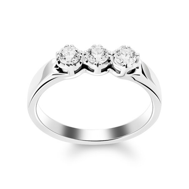 Каблучка з декількома діамантами