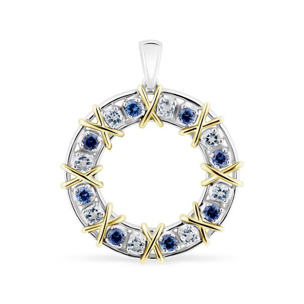 Підвіска з кольоровим камінням