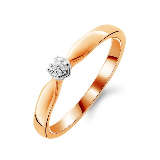 Каблучка з діамантом