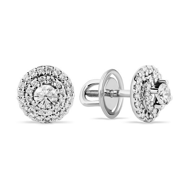 Сережки з декількома діамантами