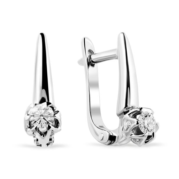 Сережки з декількома діамантами