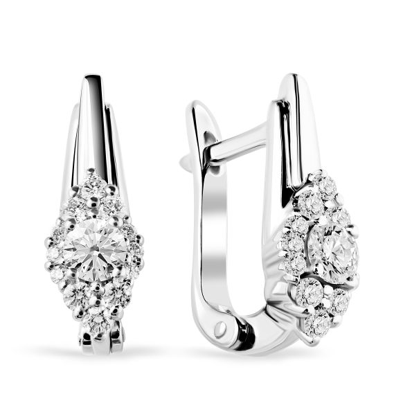 Сережки з декількома діамантами