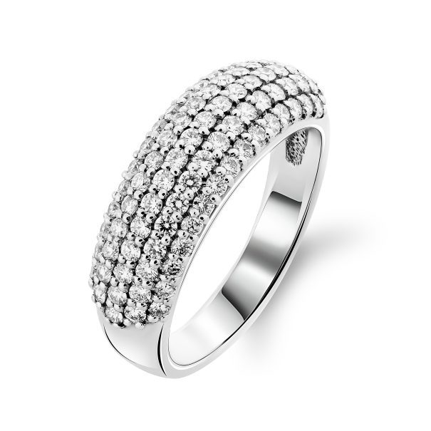 Каблучка з декількома діамантами